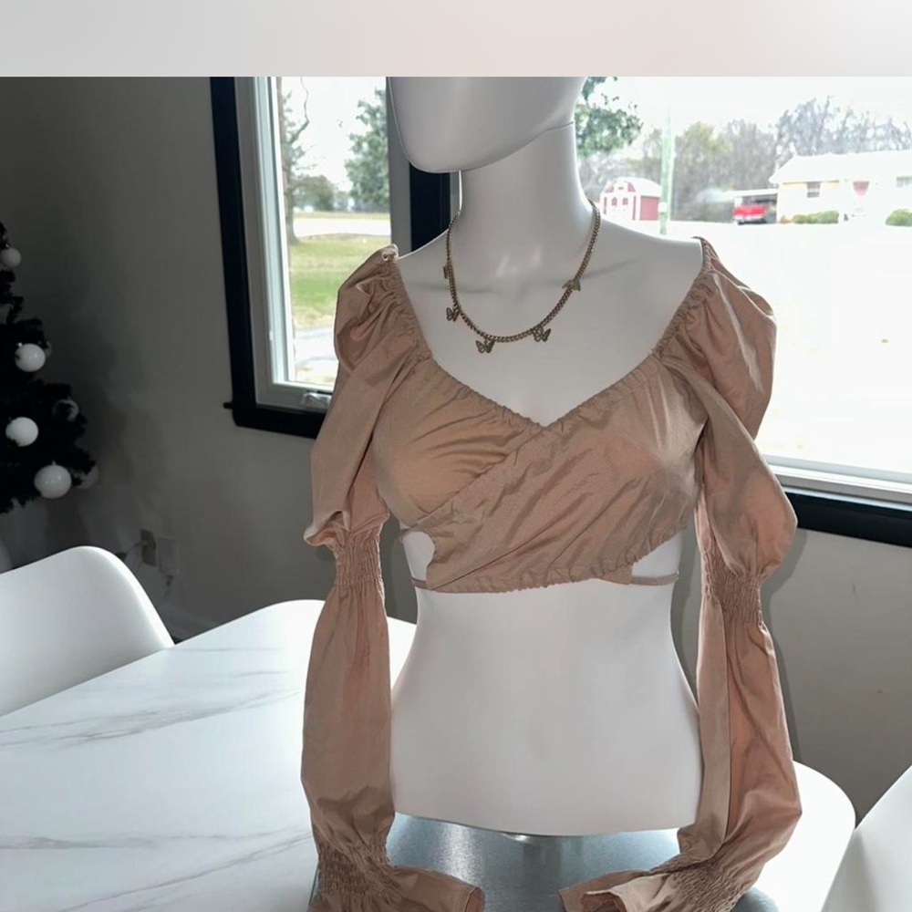 Elegant Tan Women's Top